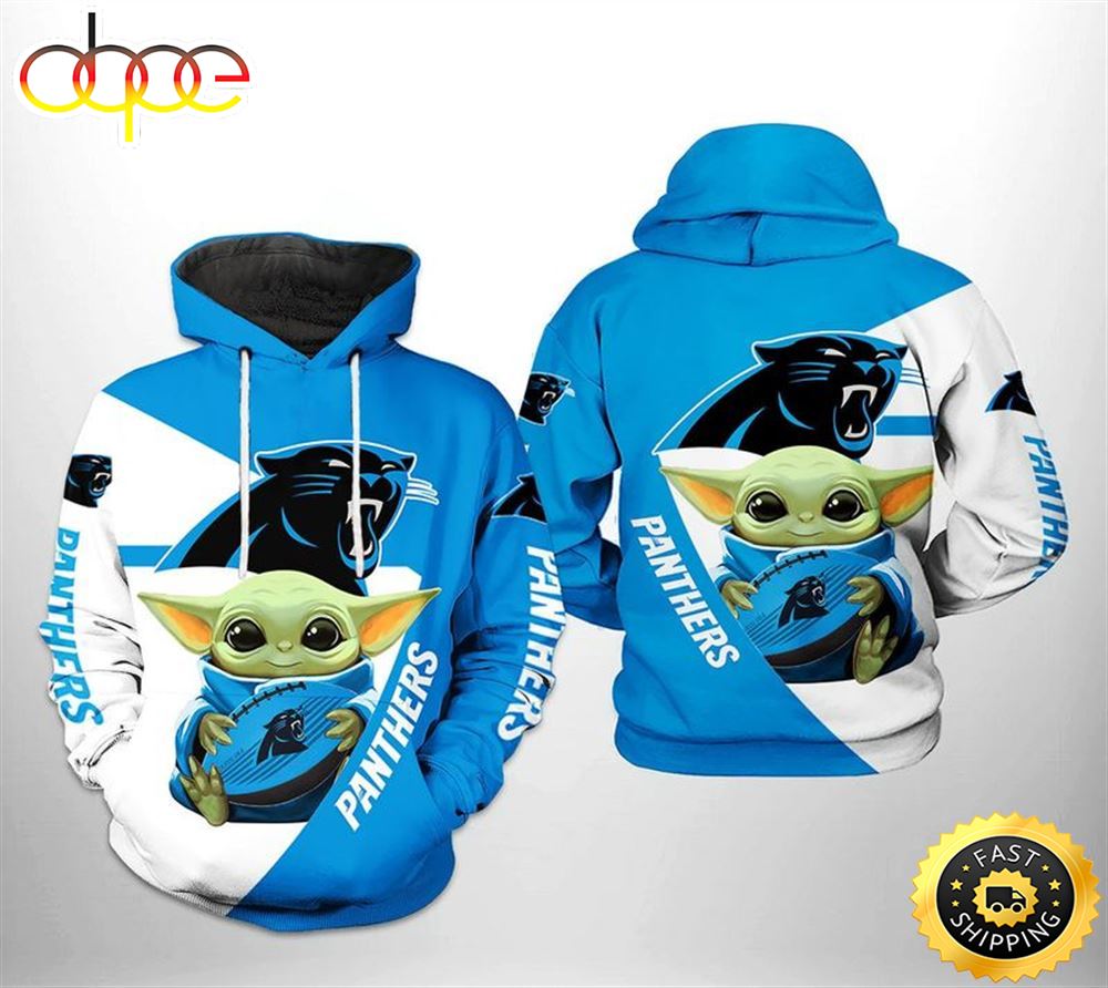 Carolina Panthers Yoda Designs 3d Hoodie All Over Print For Men Women