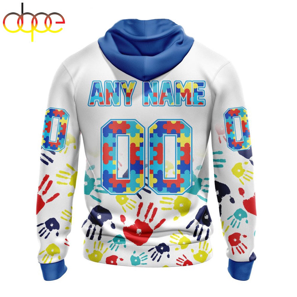 Custom Name And Number Pittsburgh Steelers NFL Special Fearless Against Autism 3D Hoodie Shirt
