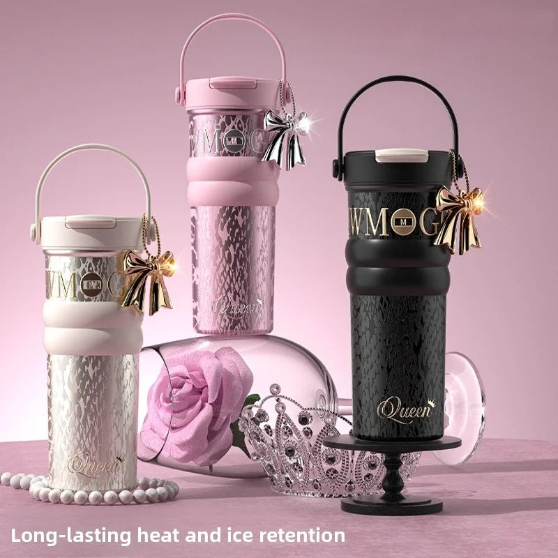 New high beautiful "goddess" thermos cup-large capacity car stainless steel 316 liner coffee travel cup high-grade portable cup