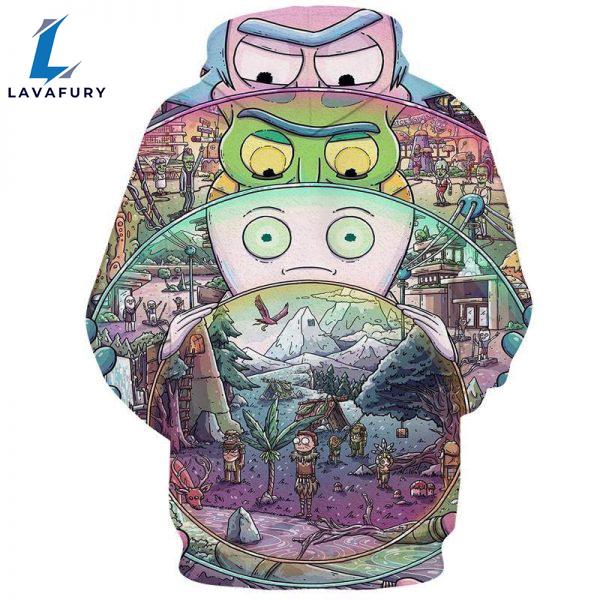 Amazing Multiverse Matrix Rick And Morty 3D Hoodie