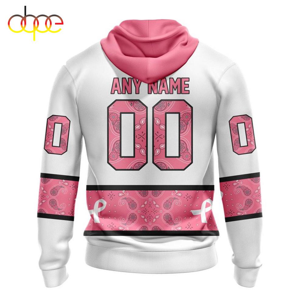 Custom Name NHL Vancouver Canucks In October We Wear pink Breast Cancer 3D Hoodie Shirt