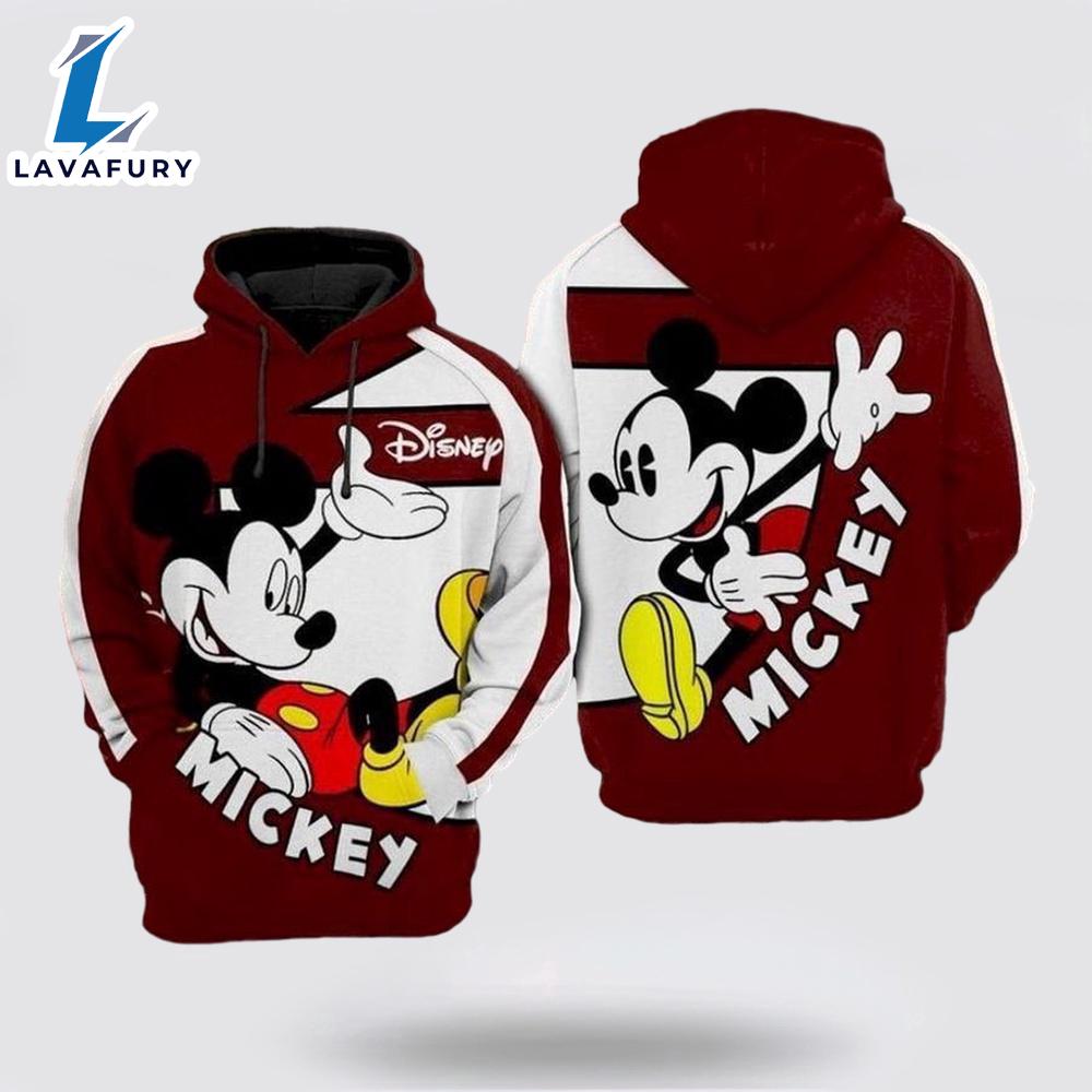 Disney Mickey Print 3D Hoodie - Mickey 3D Shirts Gift