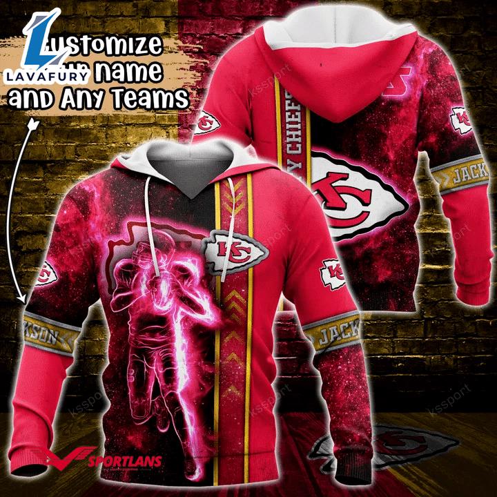 Kansas City Chiefs NFL Custom Name 3D Hoodie Teams Shirt For Fans Gift Sport