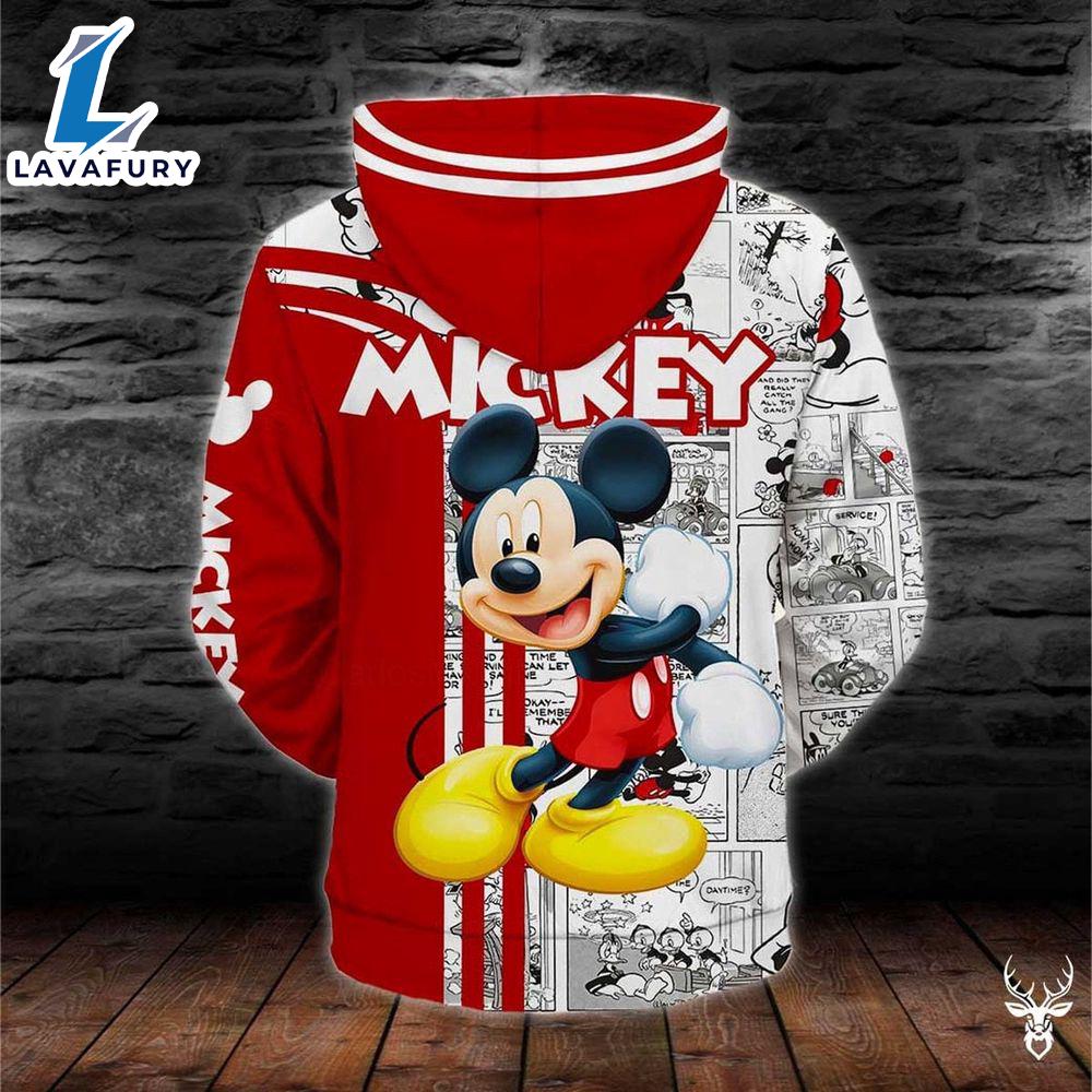 Mickey Mouse Mickey And Minnie 3D Printed Hoodie - Gift for Mickey Fans