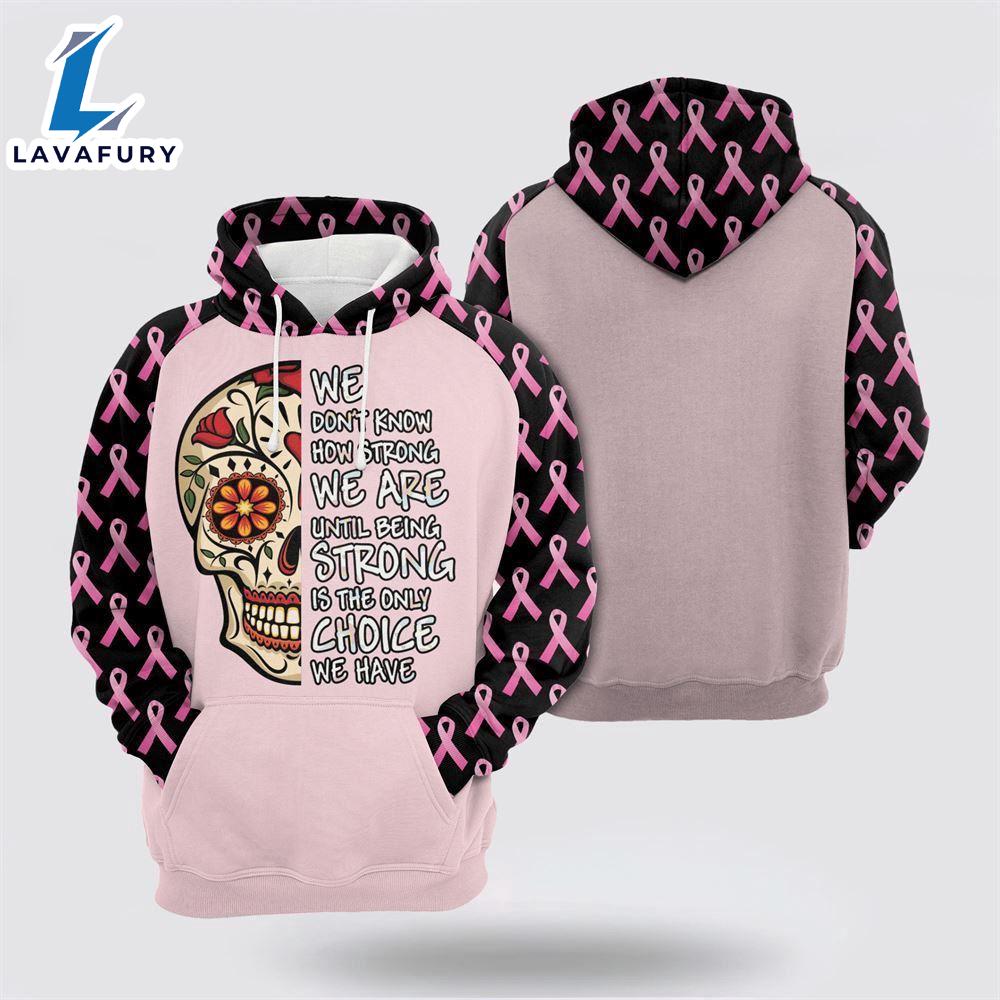 We Don't Know How Strong We Are Sugar Skull Ribbon Pattern White Hoodie